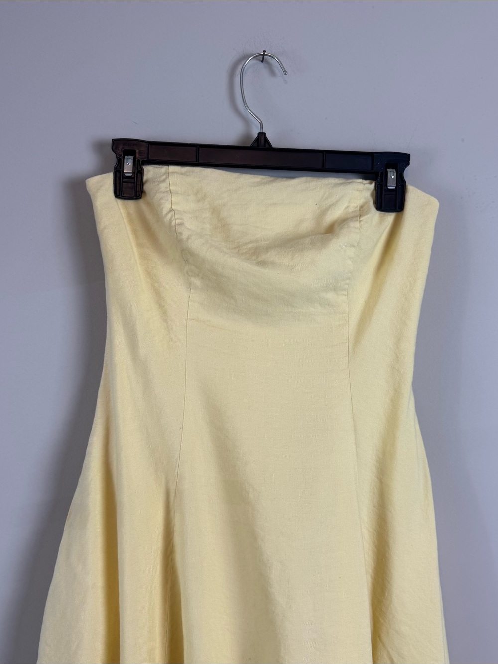 Favorite Daughter The Favorite Linen Dress Strapless Maxi MoonBeam Dress 4 - Picture 9 of 15
